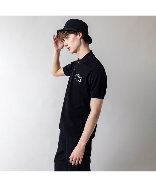 「LACOSTE」 半袖シャツ 3 ネイビー メンズ_画像8