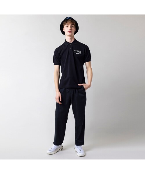 「LACOSTE」 半袖シャツ 3 ネイビー メンズ_画像9
