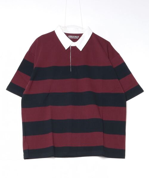 「AMERICAN RAG CIE」 半袖Tシャツ L ネイビー メンズ_画像2
