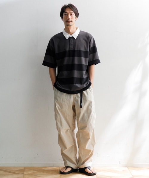 「AMERICAN RAG CIE」 半袖Tシャツ L ネイビー メンズ_画像3