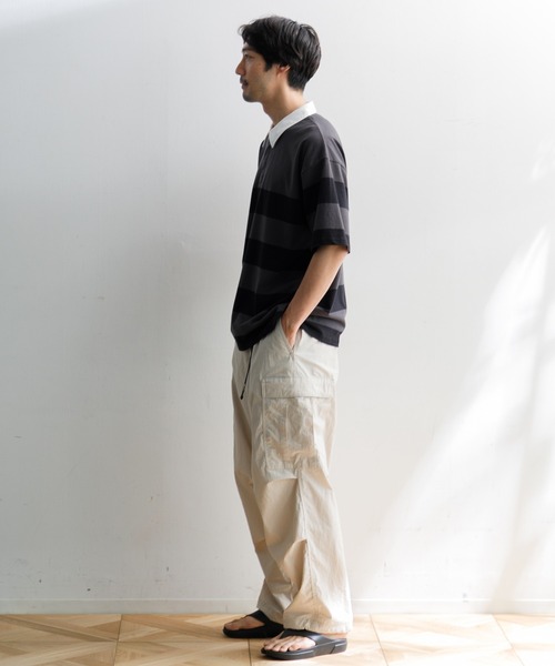 「AMERICAN RAG CIE」 半袖Tシャツ L ネイビー メンズ_画像5