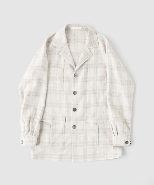 Caruso（カルーゾ） コート ジャケット W/Silk Linen Hunting Pane 