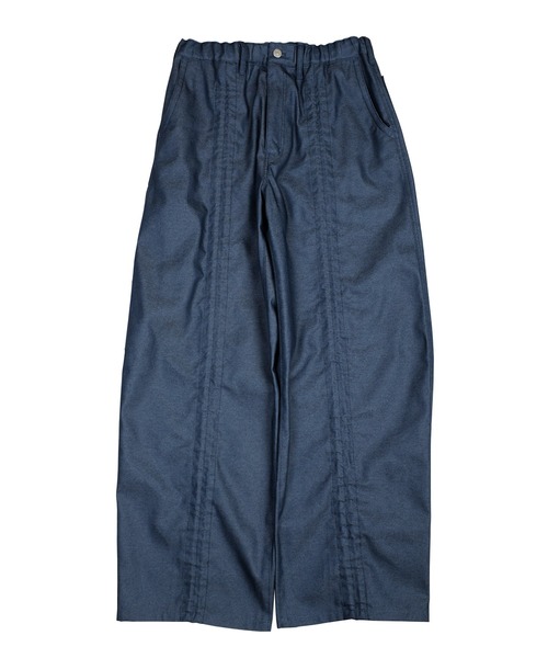ワイドパンツ ジーンズ デニム デニムパンツ DRAW CORD パンツ レディース メンズの画像