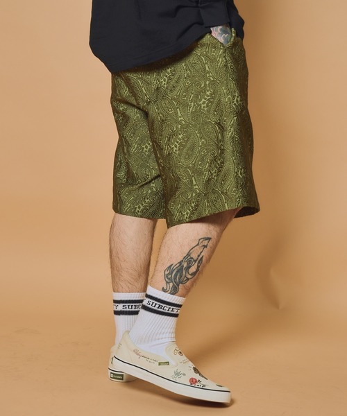 Subciety（サブサエティ） ハーフパンツ ワイドパンツ パンツ 短パン