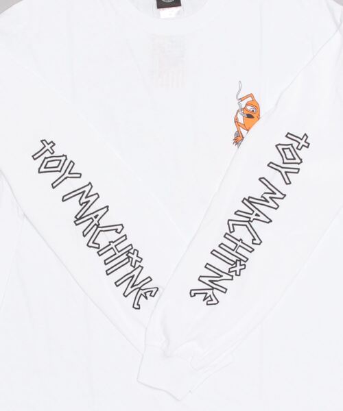 「TOY MACHINE」 長袖Tシャツ L グリーン メンズ_画像7