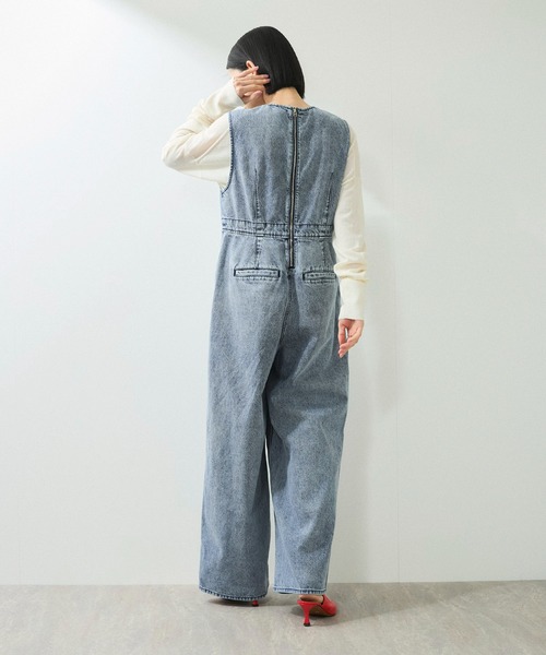 ADAM ET ROPE'（アダムエロペ） オールインワン 36 ブルー レディース