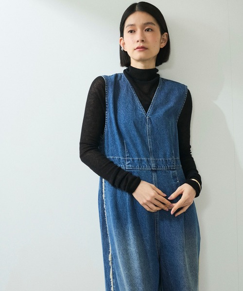 ADAM ET ROPE'（アダムエロペ） オールインワン 36 ブルー レディース