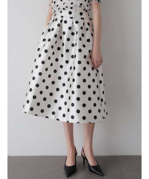 AMOMMA（アモマ） スカート VOLUME FLARE DOT SKIRT : ZOZOTOWN Yahoo