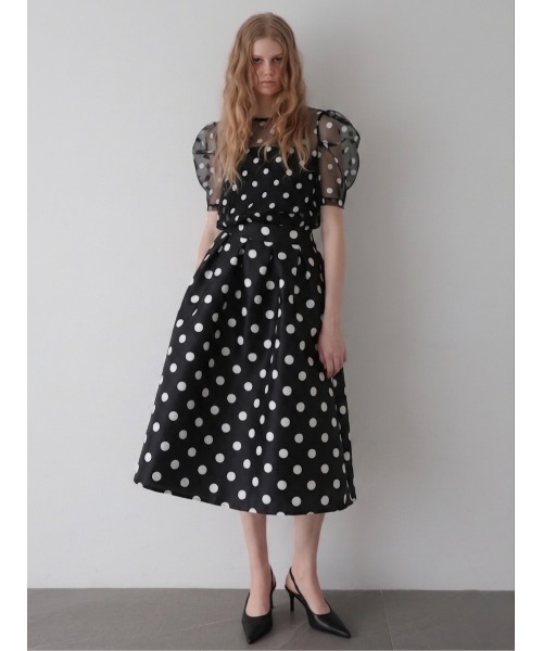 AMOMMA（アモマ） スカート VOLUME FLARE DOT SKIRT : ZOZOTOWN Yahoo