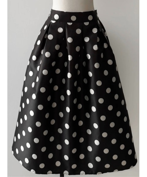 AMOMMA（アモマ） スカート VOLUME FLARE DOT SKIRT : ZOZOTOWN Yahoo