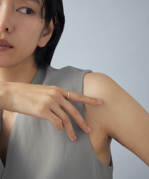 指輪 リング 「レイヤー」 K10YG リング ドロー レディースの画像