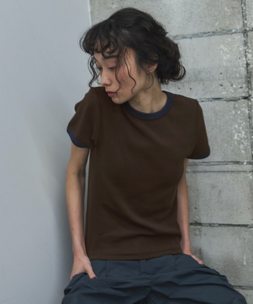 feepur（フェピュール） tシャツ 半袖 ソフトタッチコンパクトリンガー