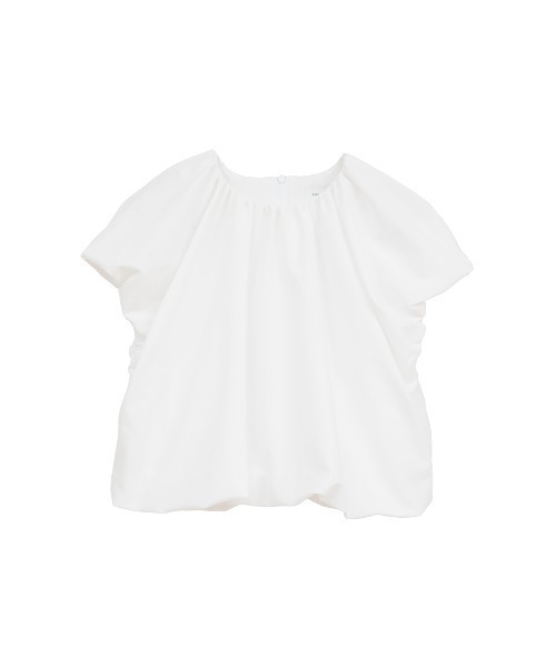 manof マノフ BALLOON CUT TOPS ホワイト MANOF（マノフ） tシャツ 半袖 BALLOON CUT TOPS レディース