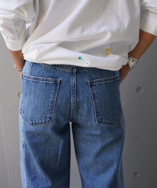 「upperhights」 デニムパンツ 23 ブルー レディース_画像4