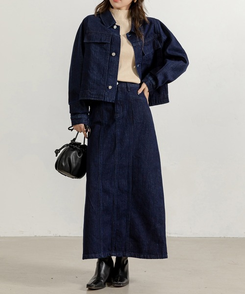 「DAY CLOSET」 セットアップ S インディゴブルー レディース_画像3