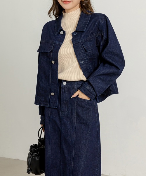 「DAY CLOSET」 セットアップ S インディゴブルー レディース_画像9