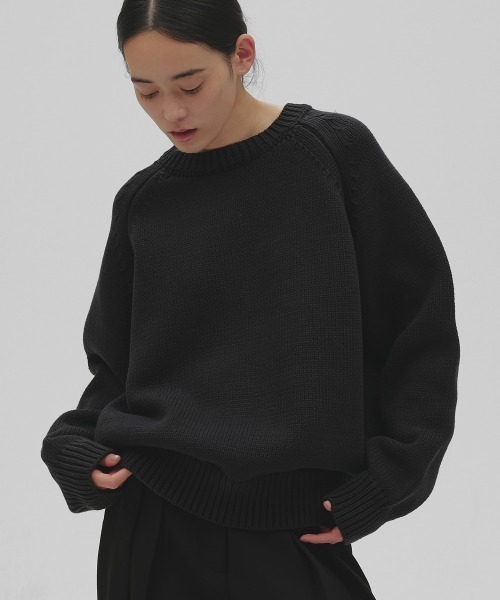 todayful Raglan Knit Pullover ブラック TODAYFUL ニット セーター Raglan Knit Pullover レディース
