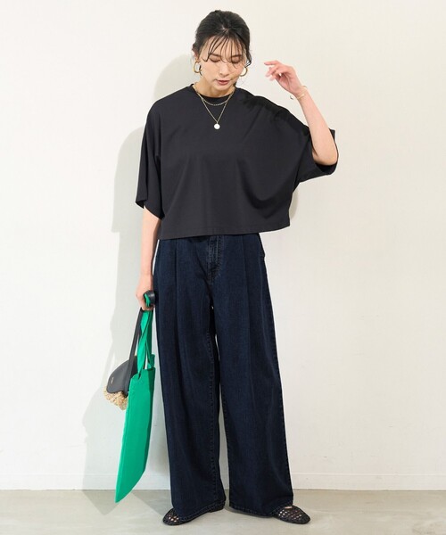 「UNFILO」 半袖カットソー MEDIUM ベージュ レディース_画像3