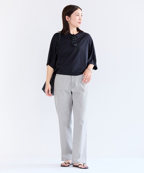 「UNFILO」 半袖カットソー MEDIUM ベージュ レディース_画像8