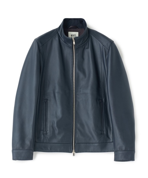 MEN'S BIGI（メンズビギ） 革ジャン ライダース スタンドカラー シープ