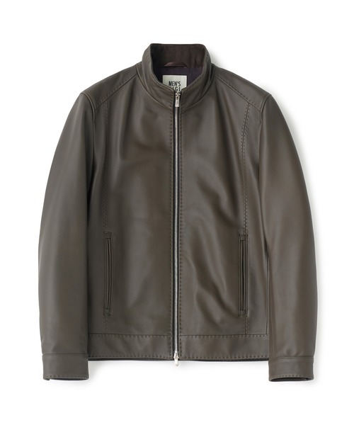 MEN'S BIGI（メンズビギ） 革ジャン ライダース スタンドカラー シープ
