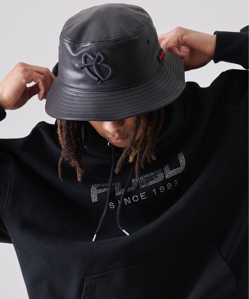 「FUBU」 ハット M-L ブラック メンズ_画像3