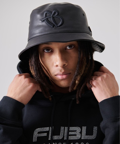「FUBU」 ハット M-L ブラック メンズ_画像4