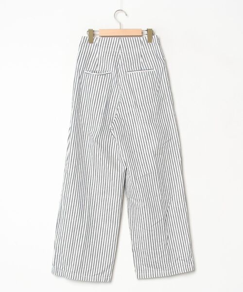「Munich」 ストライプ柄デニムパンツ X-SMALL ホワイト レディース_画像2