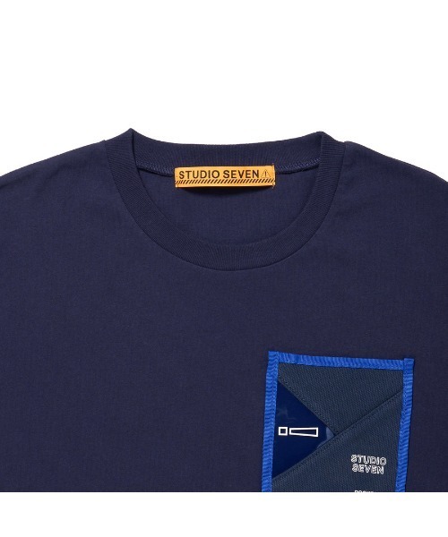 「STUDIO SEVEN」 半袖Tシャツ MEDIUM ホワイト メンズ_画像3