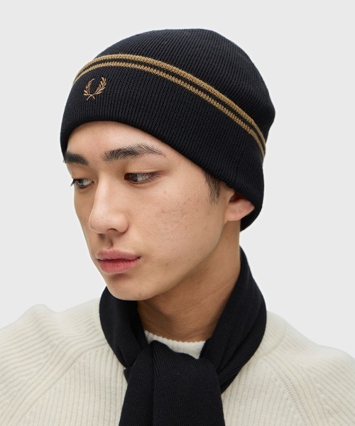 FRED PERRY（フレッドペリー） ニット帽 ニットキャップ Twin Tipped