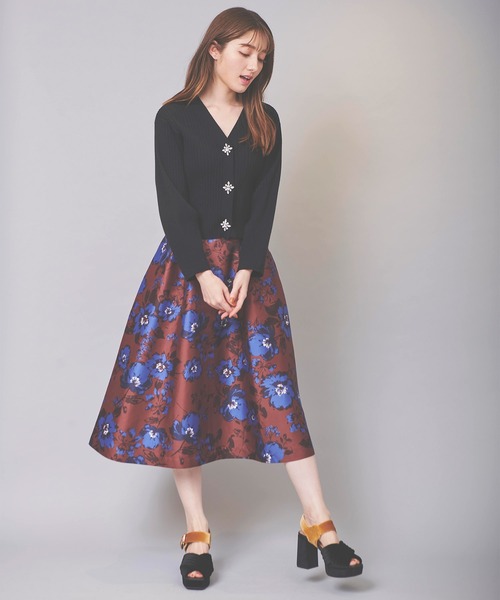 ☆新品☆31 Sons de mode 花柄　フレア　スカート☆ 31 sons de mode 花柄 ミニスカート フレアスカート 日本製 S