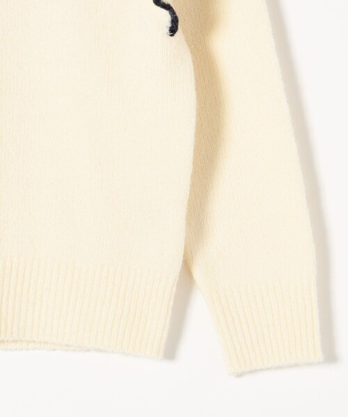 ■美品◆シップスエニィ◆トリミングショルダーフリルニットプルオーバー SHIPS any ニット any: トリミング ショルダー フリル プル