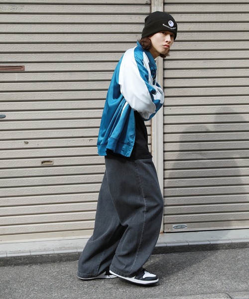 美品 CURRENTAGE ファットボーイワイドデニムパンツ
