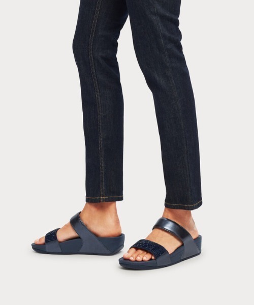 FitFlop（フィットフロップ） サンダル LULU CRYSTAL EMBELLISHED