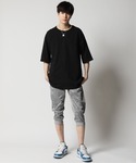tシャツ コットンUSA 2WAY ロールアッ...の詳細画像3