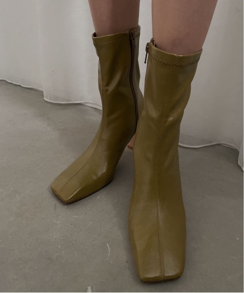 Ameri ブーツ DIAGONAL TOE BOOTS レディース : ZOZOTOWN Yahoo!店  