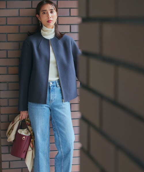 23区（ニジュウサンク） ニット セーター 「洗える」ウーステッド