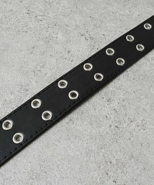 ZIP FIVE ベルト 「ZIP FIVE」 スタッズリング PUレザー メンズ