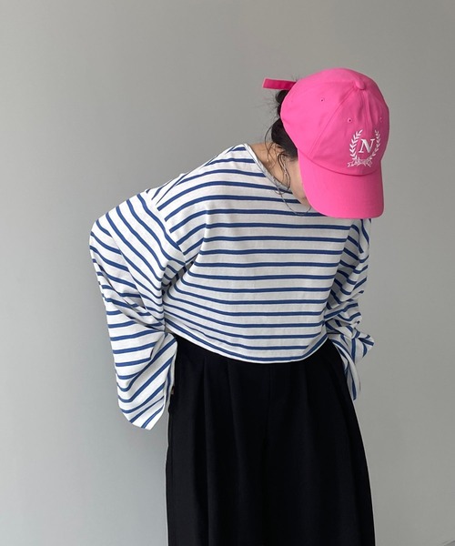 sweatsweet ノットカバーラブリーボールキャップ　ピンク ストリート刺繍ベースボールキャップ 調節可能 ピンク813981