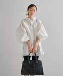 ブラウス シャツ 裾フレアバルーンスリーブシャ...の詳細画像4