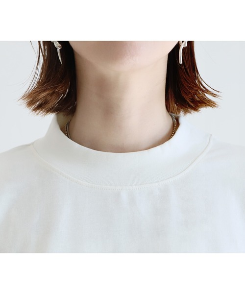 reca（レカ） tシャツ モックネック5分袖カットソー レディース