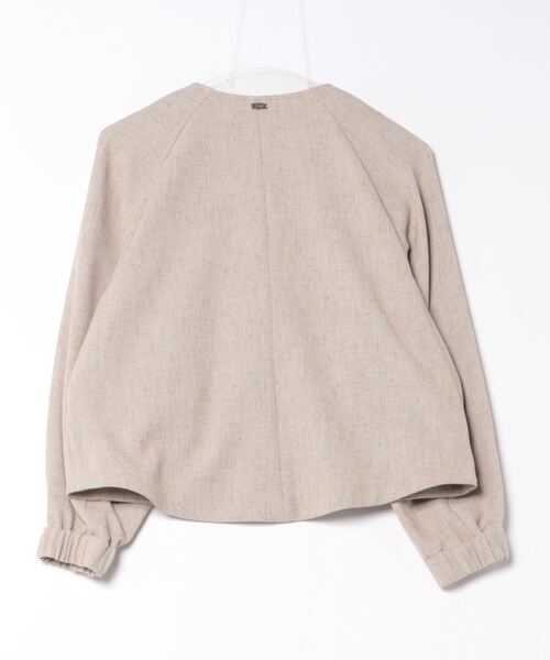 Jines（ジネス） ジャケット ノーカラージャケット ミックスツイード