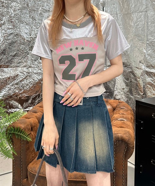 tシャツ リボンメッシュシャツ レディース リボンメッシュシャツ
