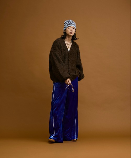 カーディガン SUPER VOLUME SHAGGY KNIT CARDIGAN/スーパーボリューム  