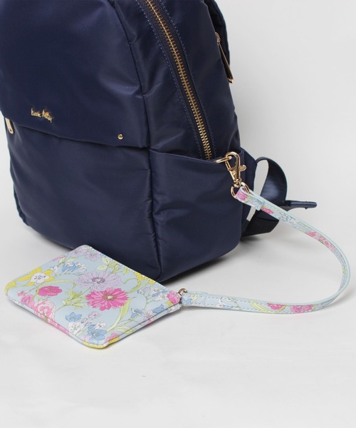 LAURA ASHLEY デイバック リュック ナイロン ミニリュック 花柄
