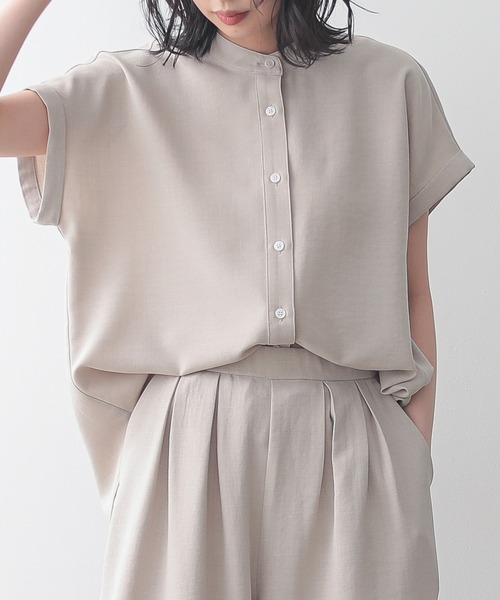 for/c（フォーシー） ブラウス シャツ 「新色追加」リネンライクバンド