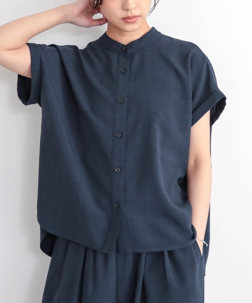 for/c（フォーシー） ブラウス シャツ 「新色追加」リネンライクバンド