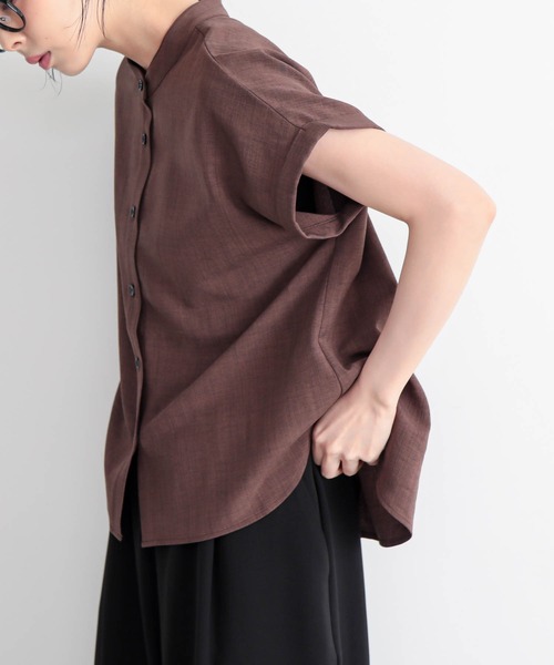 for/c（フォーシー） ブラウス シャツ 「新色追加」リネンライクバンド