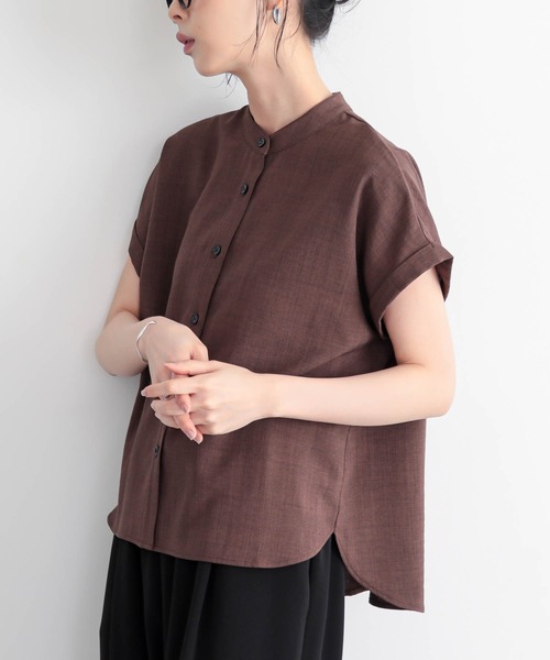for/c（フォーシー） ブラウス シャツ 「新色追加」リネンライクバンド