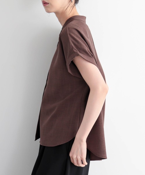 for/c（フォーシー） ブラウス シャツ 「新色追加」リネンライクバンド